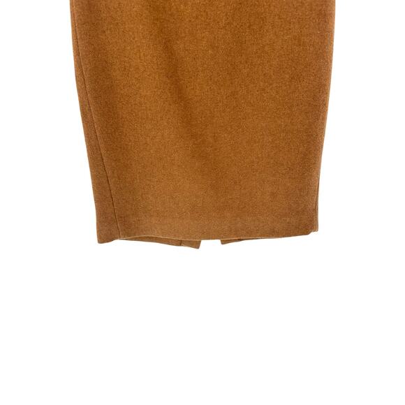 J.Crew Heather Brown Preppy Academia Scholarly Wool Blend Pencil Skirt Size 4 - Picture 4 of 10